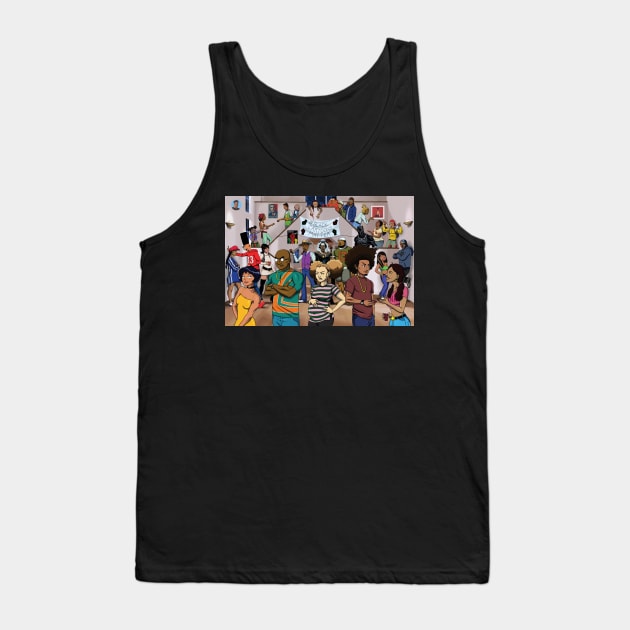 Black Cartoon Reunion #1 Tank Top by TreTre_Art